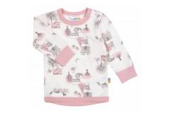 JOHA shirt wool/bamboo Landscape pink, 120