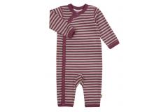 JOHA overal merino wool/cotton Stripe pink, 70-80