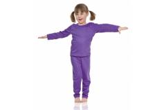 Girl set shirt+leggings Reima Njord - lilac, 90