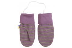 JOHA mittens with thumb merino wool/cotton Sesame Lavender, 90/100