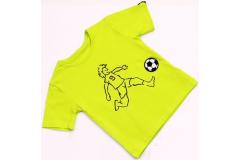 Fotball shirt limet, 86-128