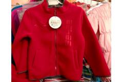 LUHTA warm fleece jacket red, 90-120