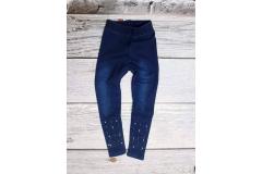 Jeans leggings with pearls