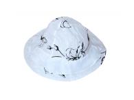 Tulec Trend letní klobouček bílá s černou, 44-50 cm
