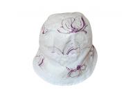 Tulec Trend klobouček bílá s fialkovou, 46-52 cm