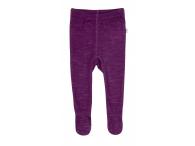 JOHA legíny s ťapkama merino/bavlna purple, 60