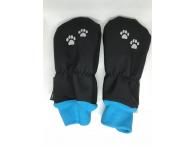Softshellové rukavičky černé ťapky, 0-6m
