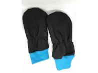 Softshellové rukavičky černé, 0-6m