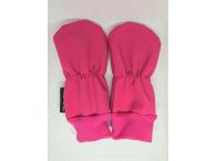Softshellové rukavičky růžové, 0-6m