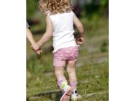 RuffleButts Pink Playground Shorts, 3 roky
