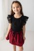 Lily Grey Stripe Skirt, 98-140