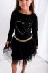 Lily Grey Tutu skirt black/gold, 140-146