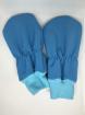 Softshell mittens in turquoise, 0-6m