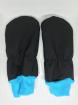 Softshell mittens in black, 0-6m