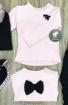 Dream Dress Pink shirt with black bow, 74/86