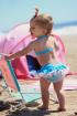 RuffleButts Organza Bikini - Ocean Blue, 2, 4 roky